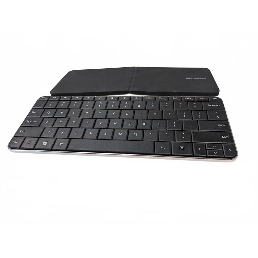 Microsoft China Wedge Foldable Slim Keyboard Wireless Bluetooth Black PC Mac